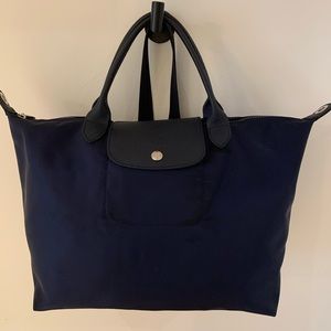 Longchamp 'Medium Le Pliage Neo' Nylon Top Handle